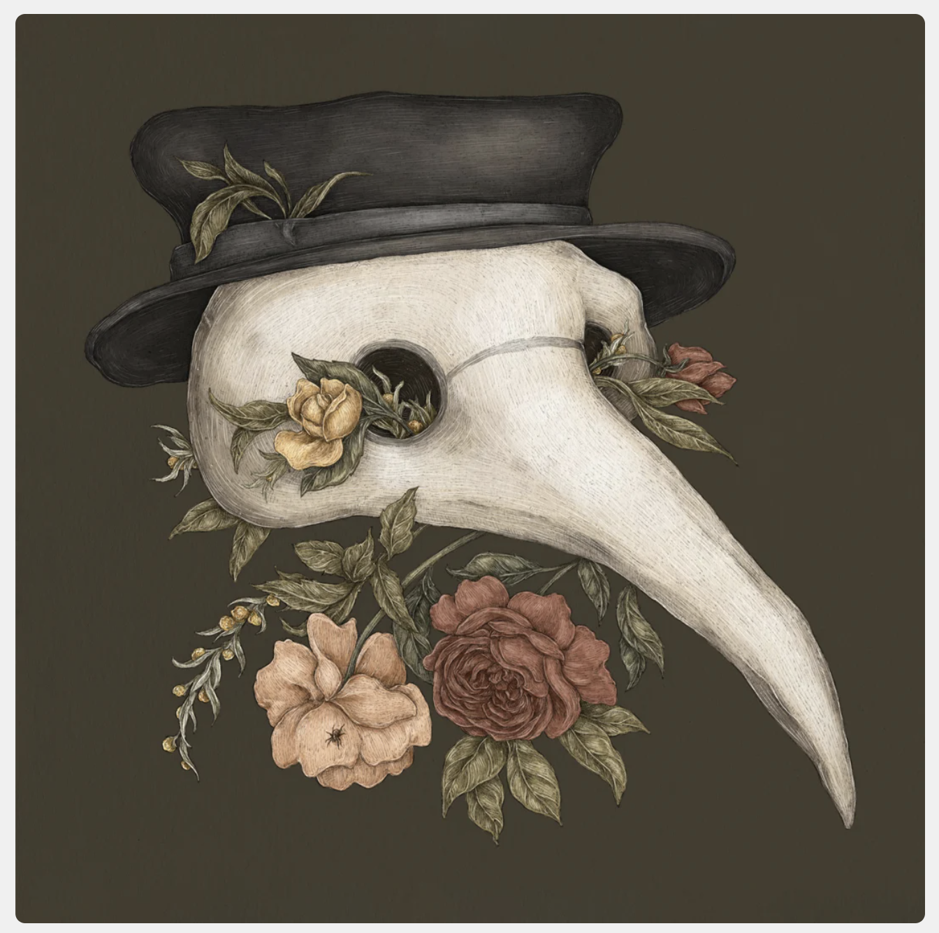 Jessica Roux: Plague Doctor Print