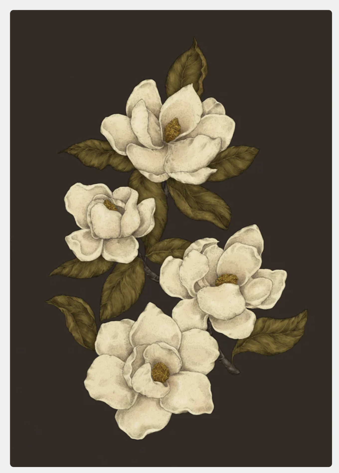 Jessica Roux: Magnolias Print