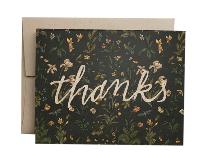 Jessica Roux Greeting Card: Thanks