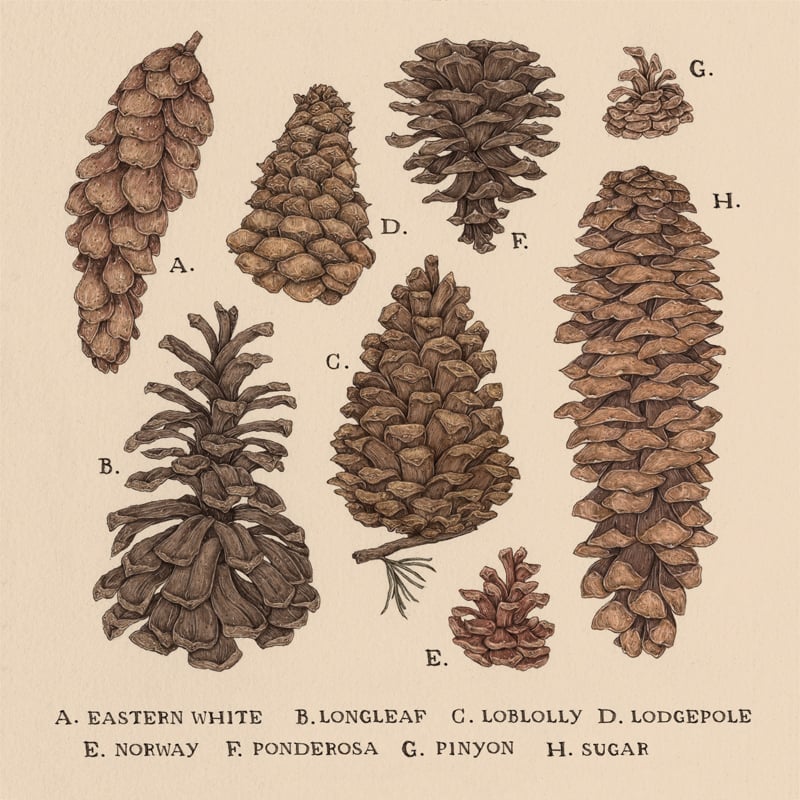 Jessica Roux: Pinecones Print