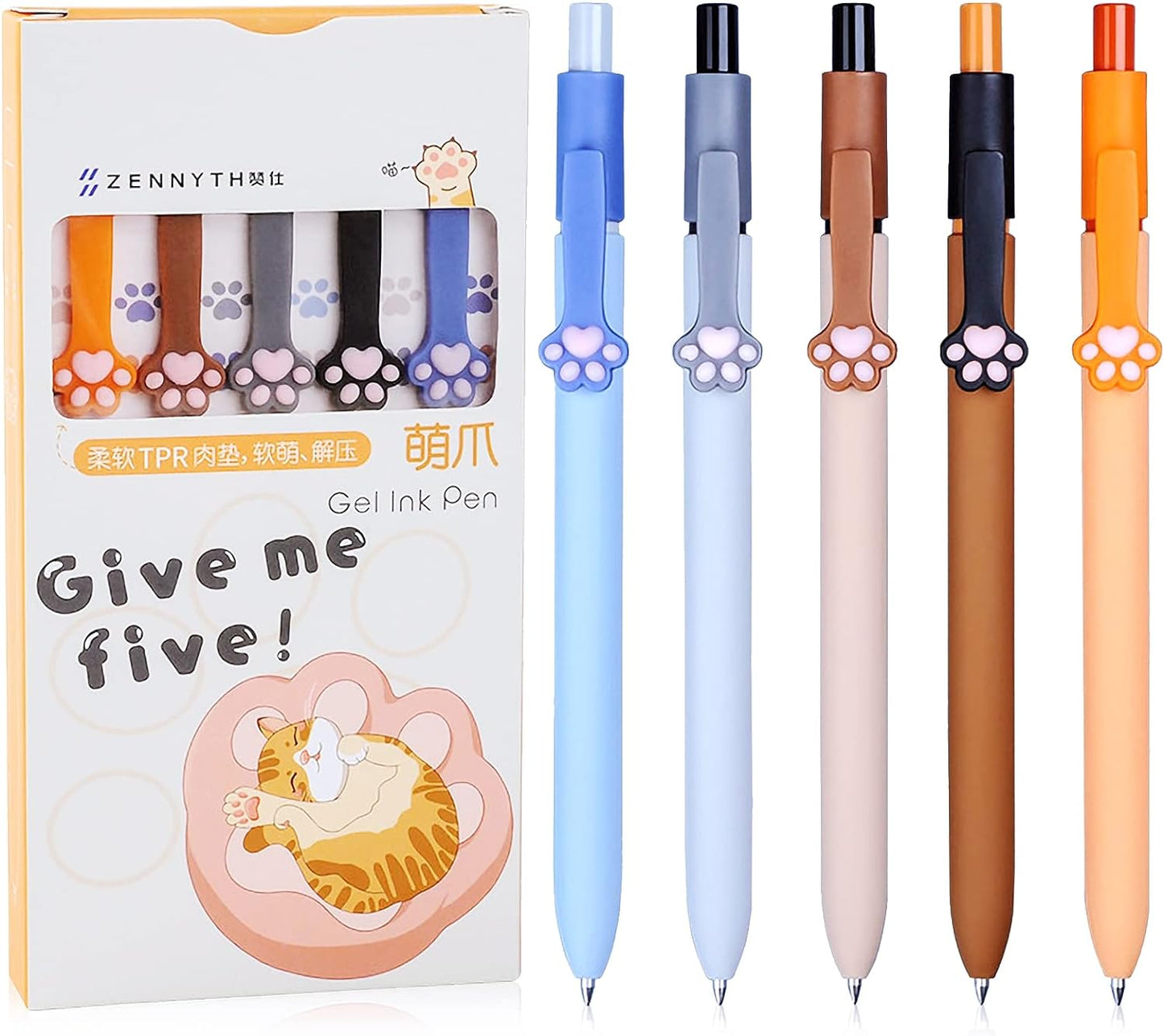 YOXMJDB Cat Paw Pens, 0.5mm Fine Point Sold Individually