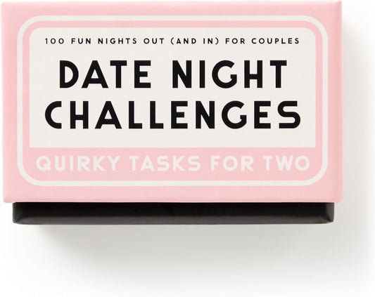 Date Night Challenges – Date Night Tasks Card Deck of 100 Double Sided Unique Romantic Challenge Cards