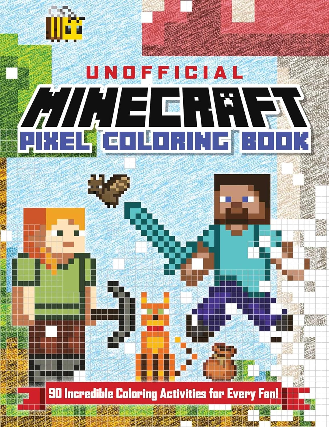 The Unofficial Minecraft Pixel Coloring Book: Volume 1