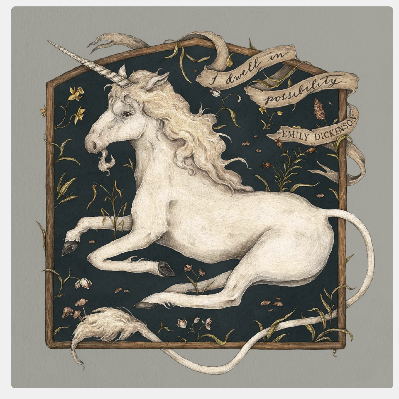 I Dwell in Possibilities (Unicorn) Print - Jessica Roux