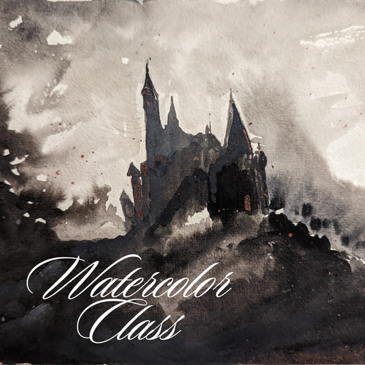 Watercolor Basics - Paint a Castle Night April 24th at 2pm