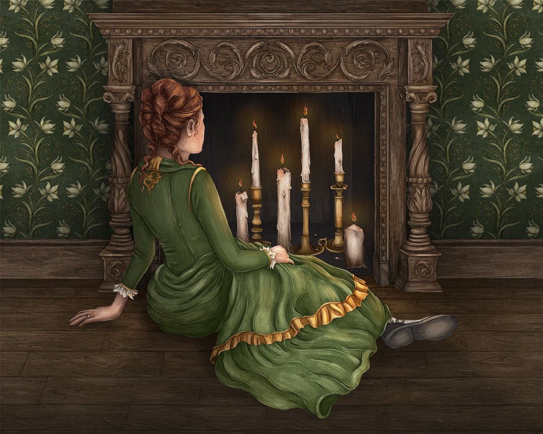 Jessica Roux: Green Scene Print